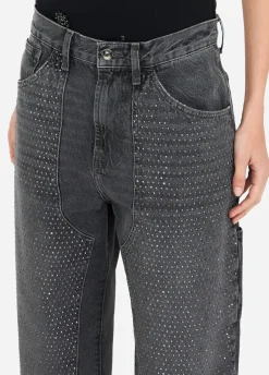 Liu Jo Jean droit avec strass|Femme Jeans Slim