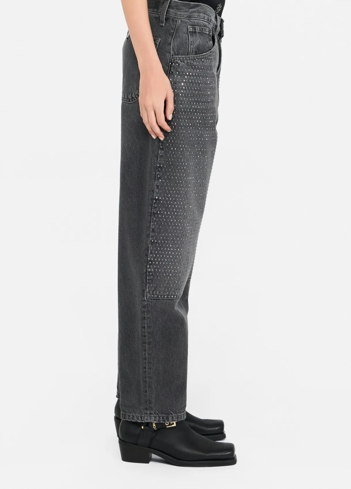 Liu Jo Jean droit avec strass|Femme Jeans Slim