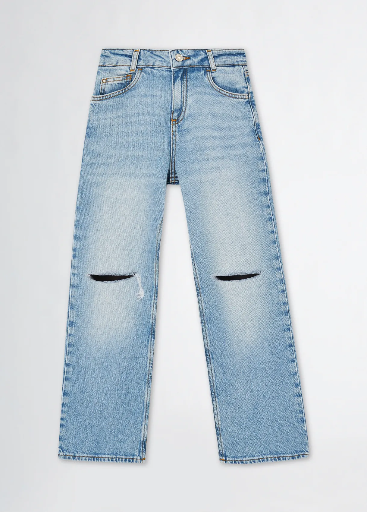 Liu Jo Jean en coton effet usé|Enfant Pantalons & Jupes