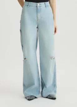Liu Jo Jean flare avec petites déchirures|Femme Jeans Patte D'Eph