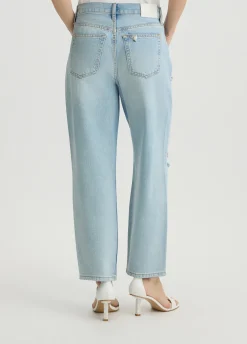 Liu Jo Jean jambe droite avec strass|Femme Jeans Droit