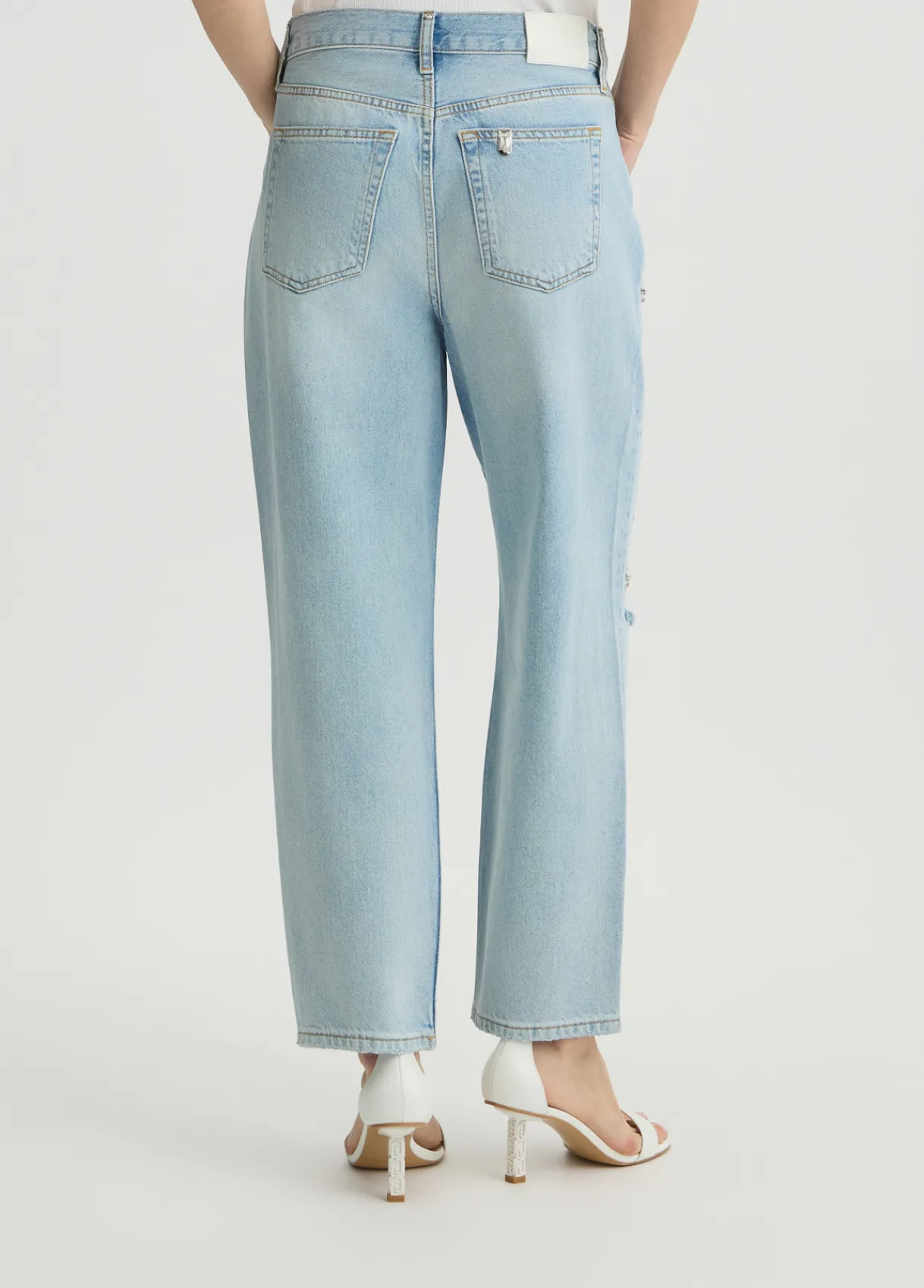 Liu Jo Jean jambe droite avec strass|Femme Jeans Droit