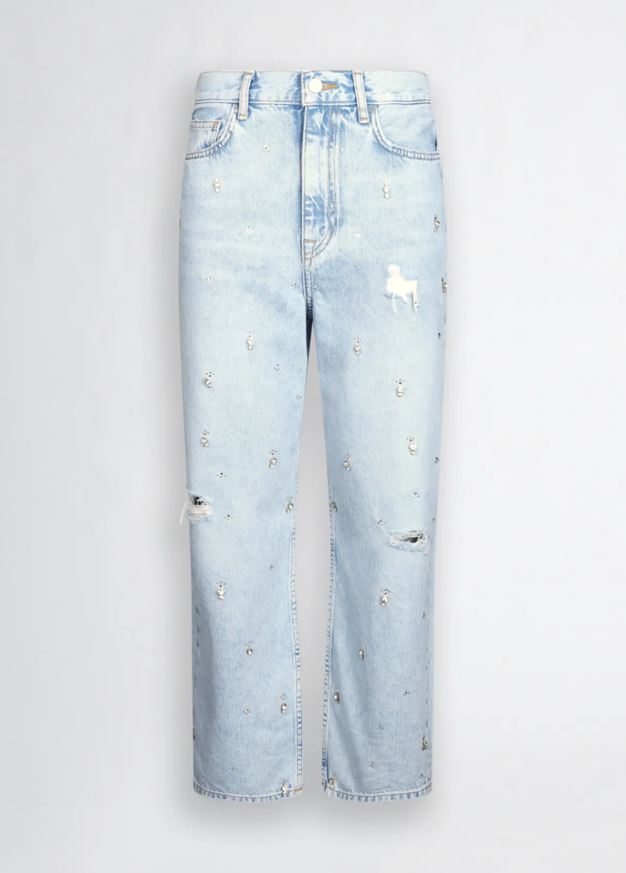 Liu Jo Jean jambe droite avec strass|Femme Jeans Droit