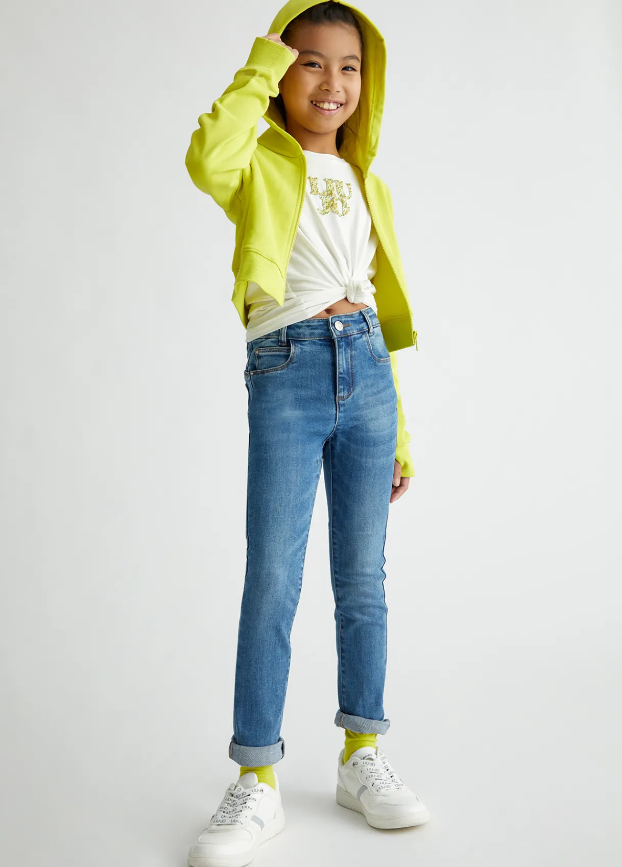 Liu Jo Jean skinny à taille haute|Enfant Pantalons & Jupes