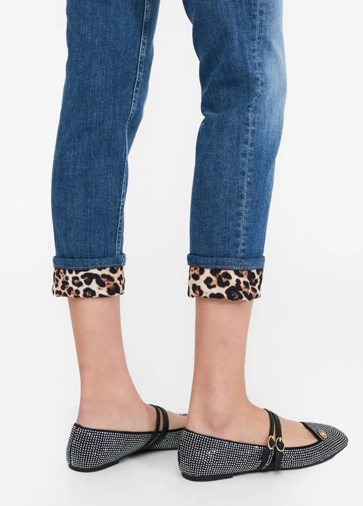 Liu Jo Jean skinny avec revers|Femme Jeans Skinny