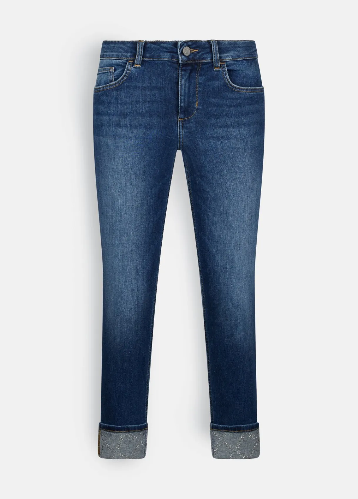 Liu Jo Jean skinny avec revers|Femme Jeans Skinny