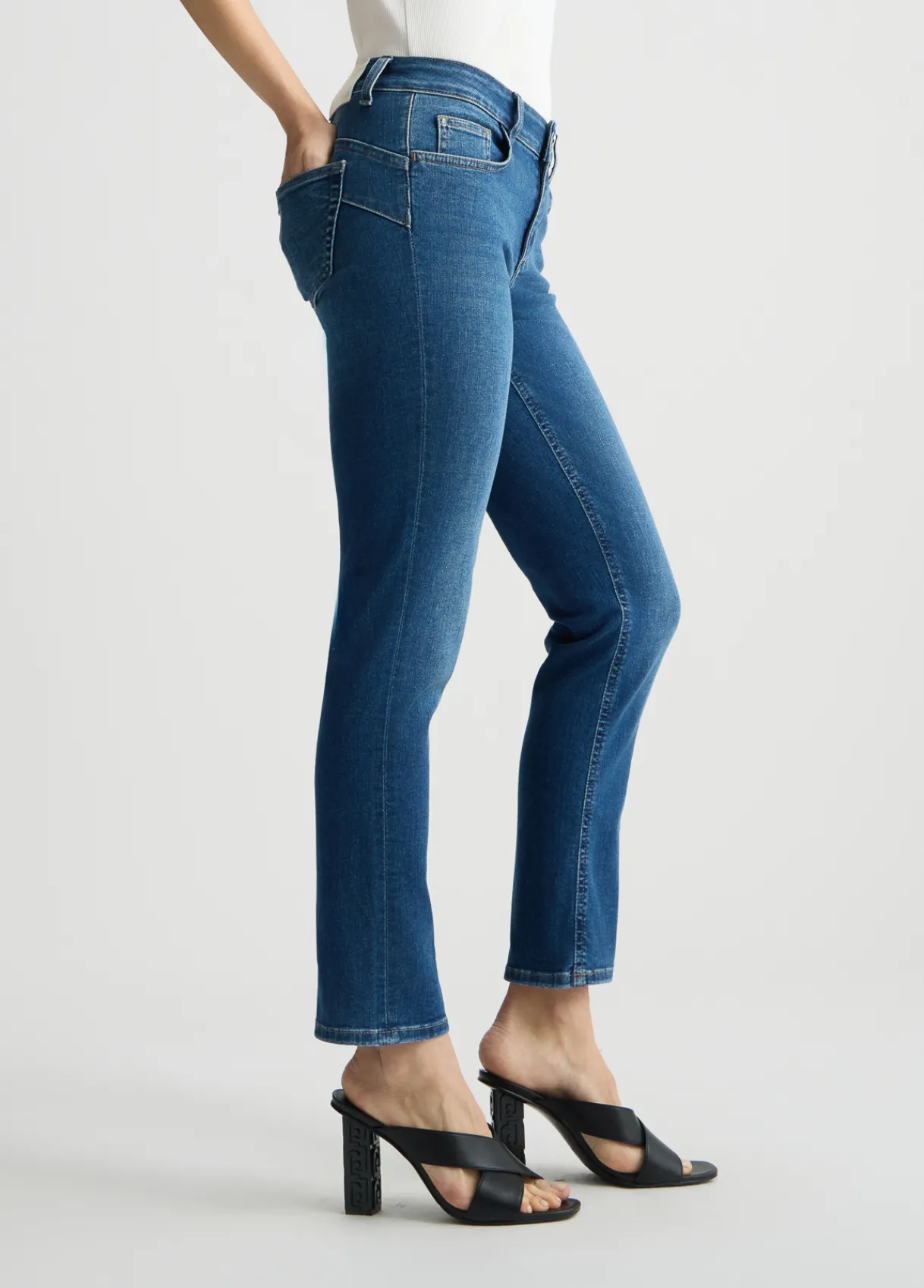 Liu Jo Jean skinny avec revers|Femme Jeans Skinny