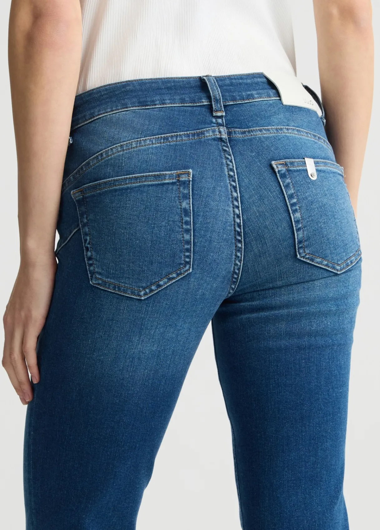Liu Jo Jean skinny avec revers|Femme Jeans Skinny