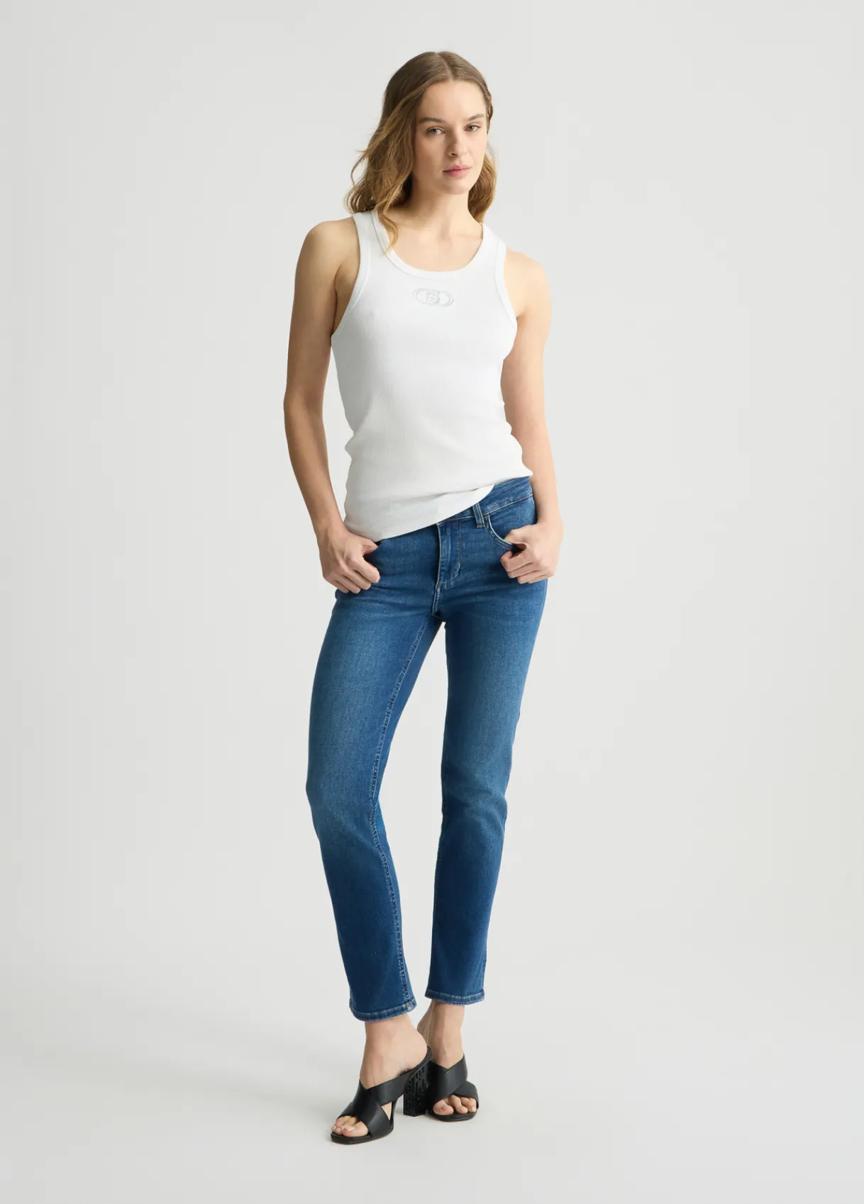 Liu Jo Jean skinny avec revers|Femme Jeans Skinny