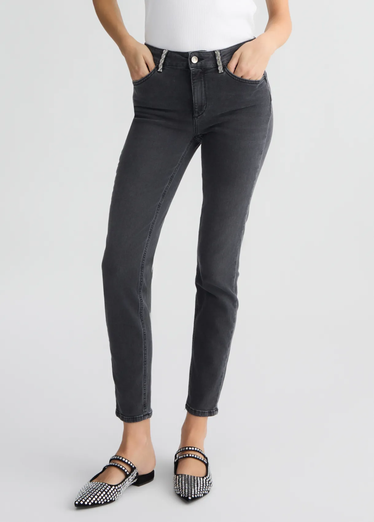 Liu Jo Jean skinny avec strass|Femme Jeans Skinny