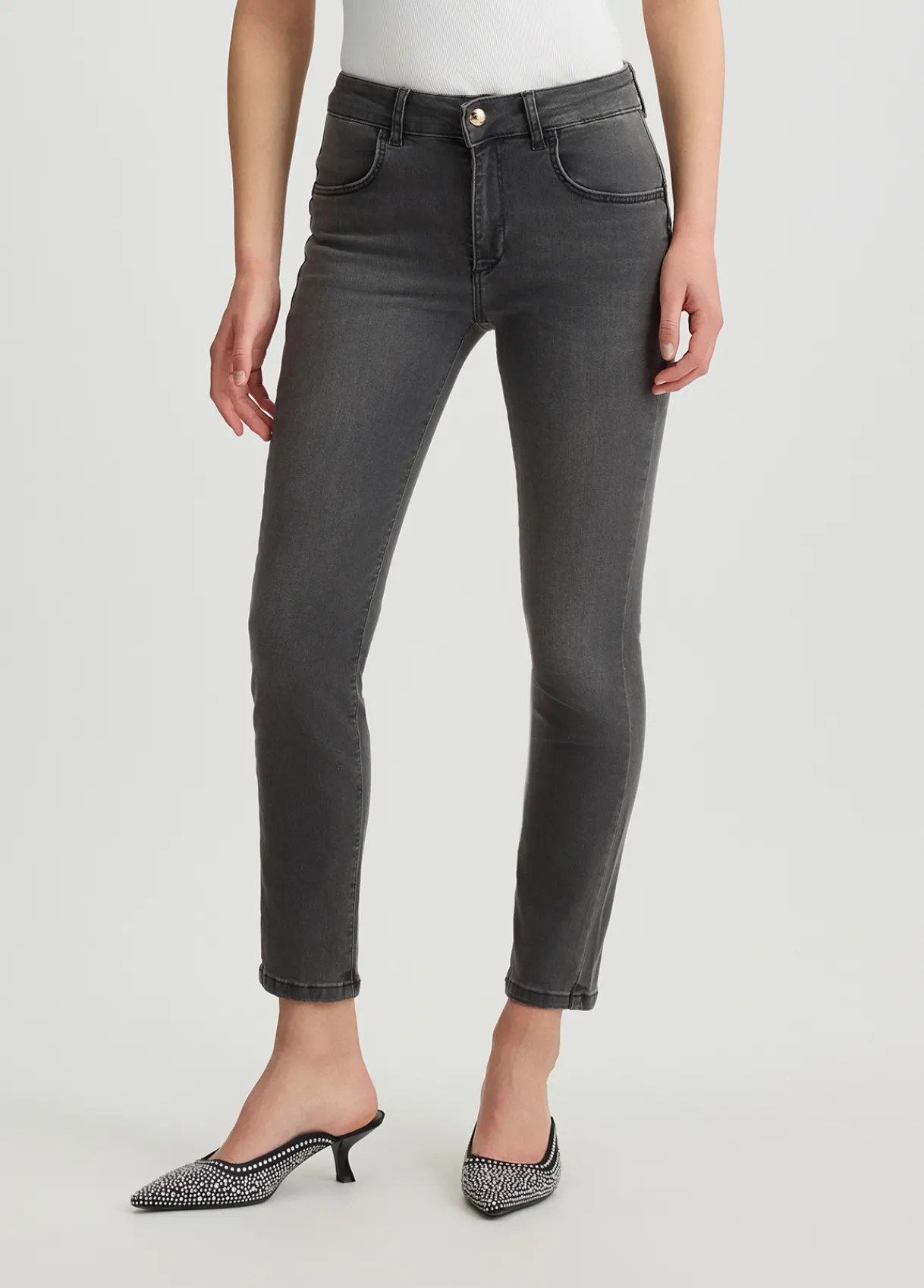 Liu Jo Jean skinny en coton effet usé|Femme Jeans Skinny