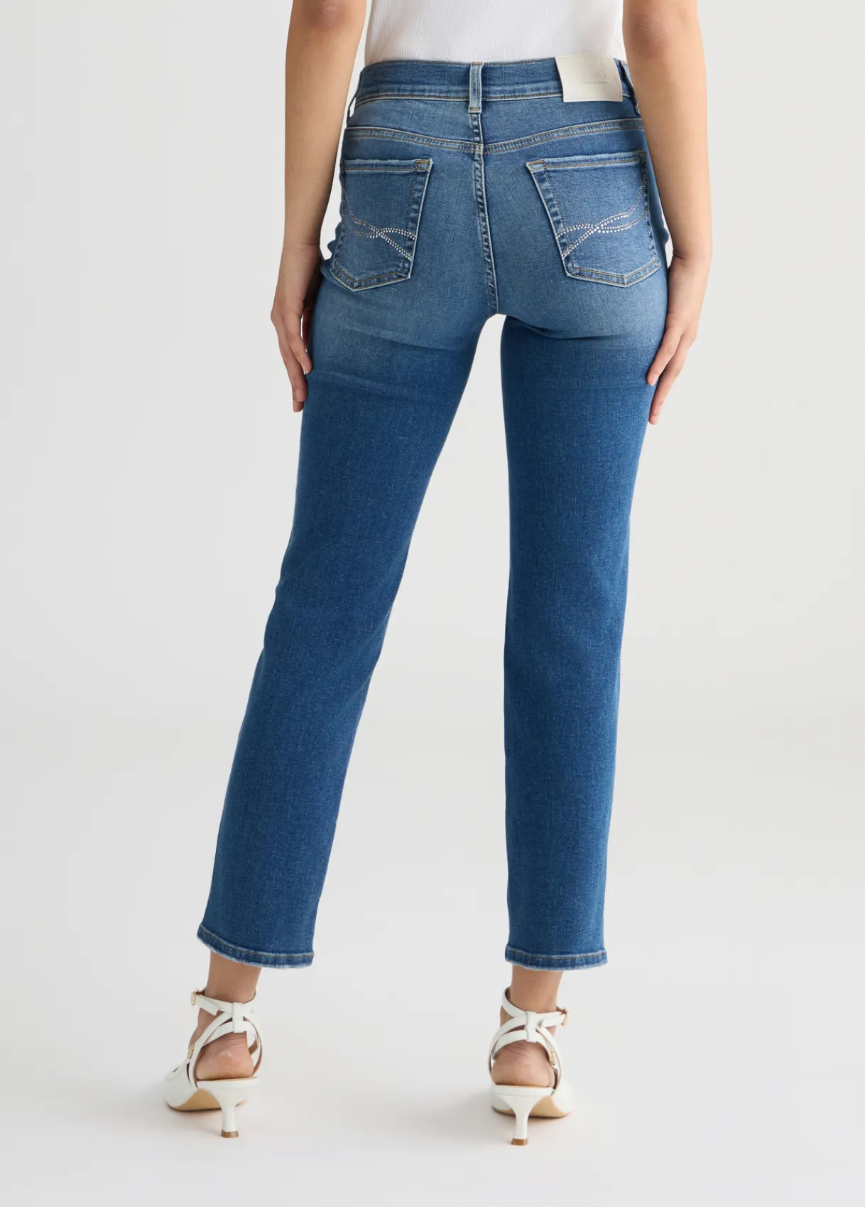 Liu Jo Jean slim avec strass|Femme Jeans Slim