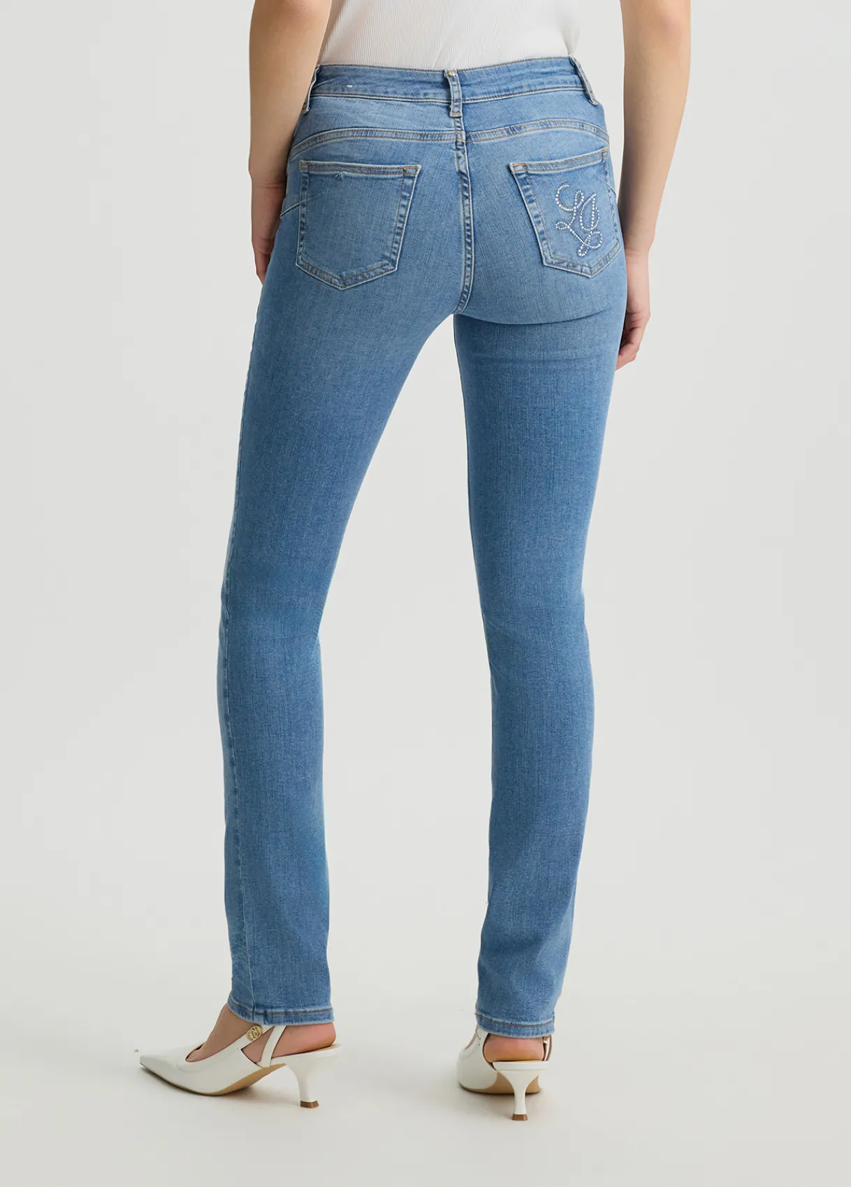 Liu Jo Jean slim avec strass|Femme Jeans Skinny