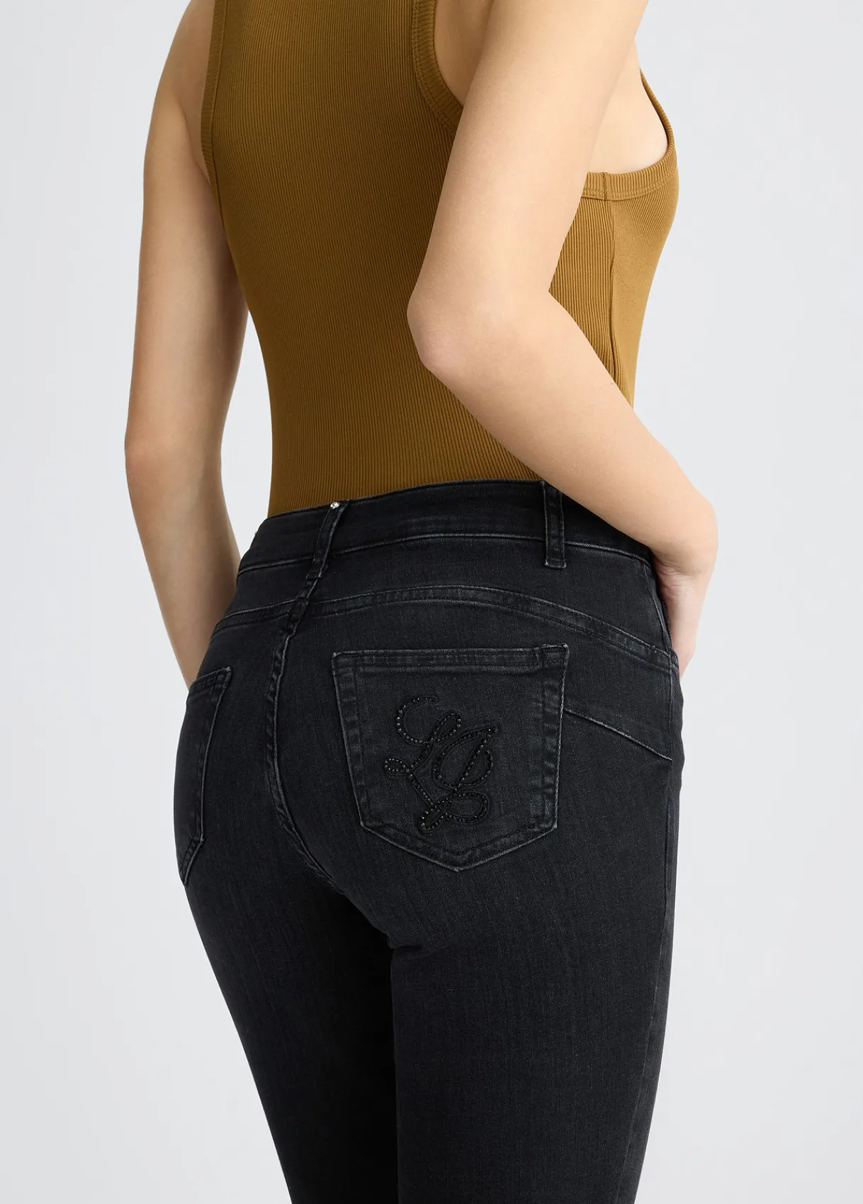 Liu Jo Jean slim fit avec strass|Femme Jeans Slim