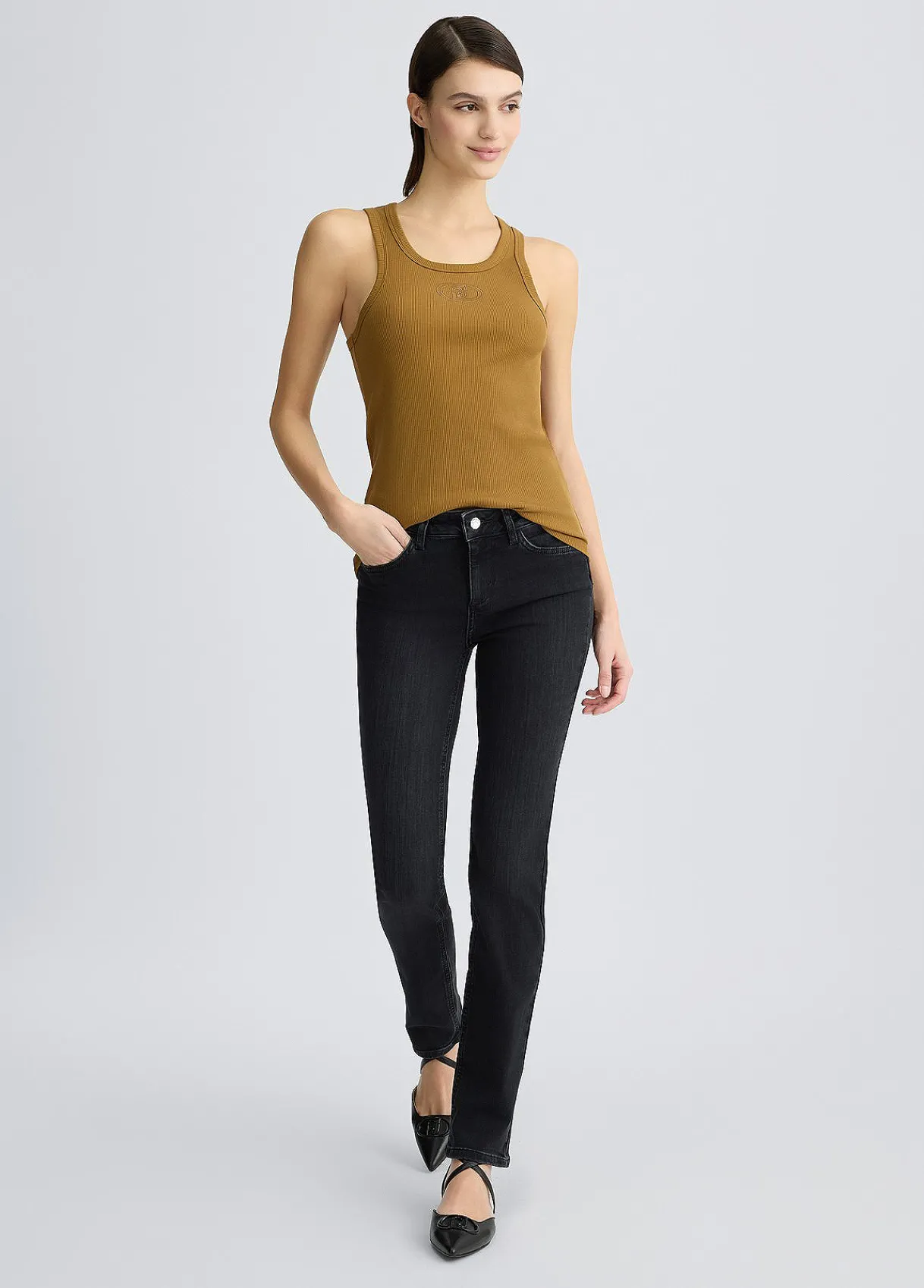 Liu Jo Jean slim fit avec strass|Femme Jeans Slim