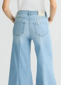 Liu Jo Jean super évasé à taille haute|Femme Jeans Patte D'Eph