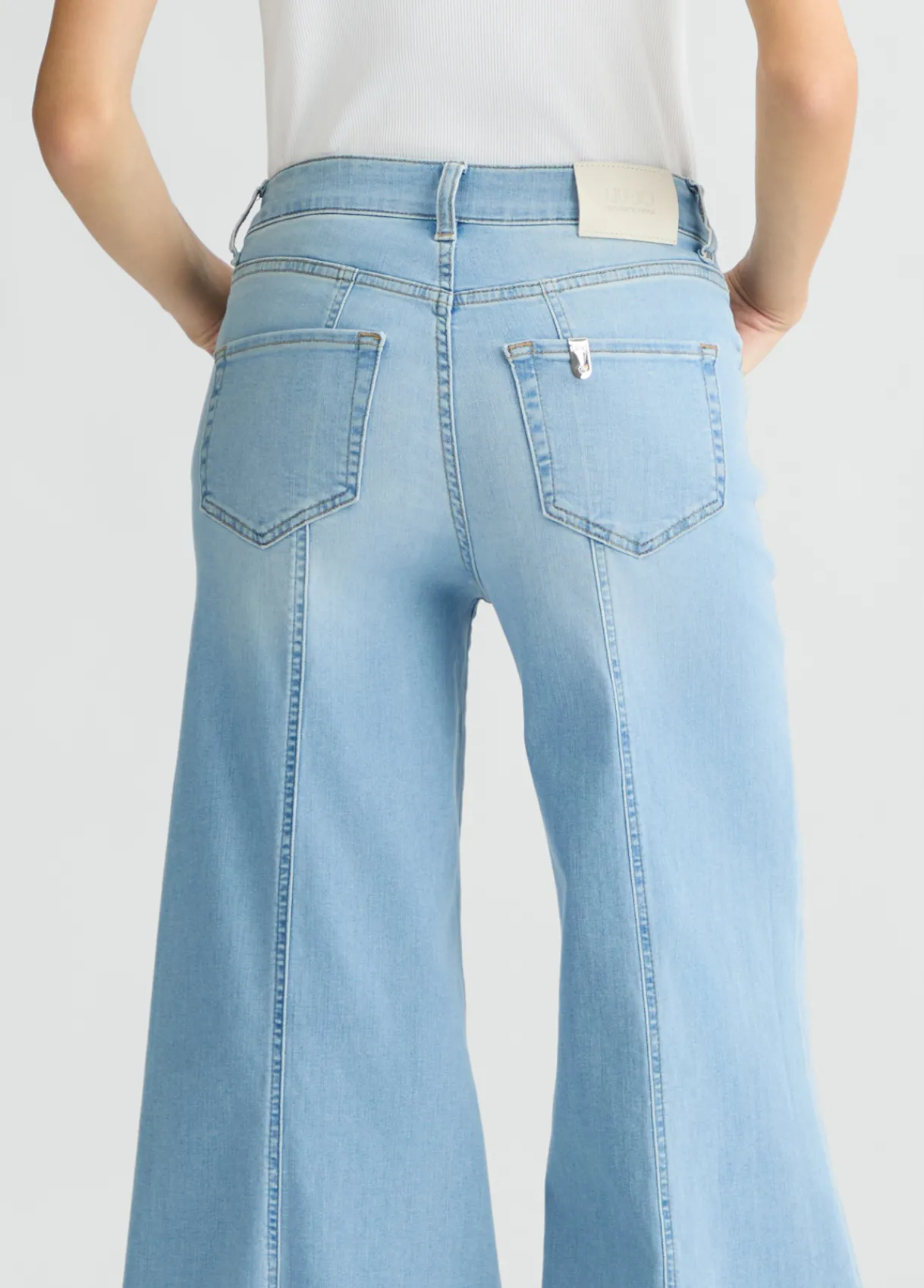 Liu Jo Jean super évasé à taille haute|Femme Jeans Patte D'Eph