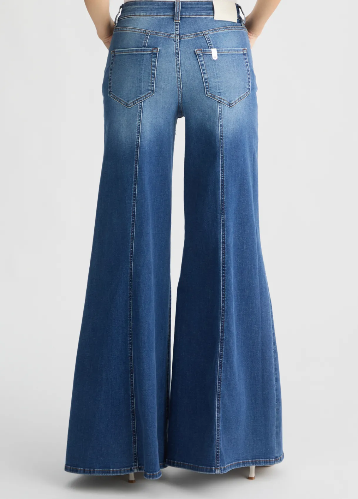 Liu Jo Jean super évasé à taille haute|Femme Jeans Patte D'Eph