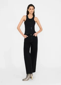 Liu Jo Jean taille basse à jambe large|Femme Jeans Patte D'Eph