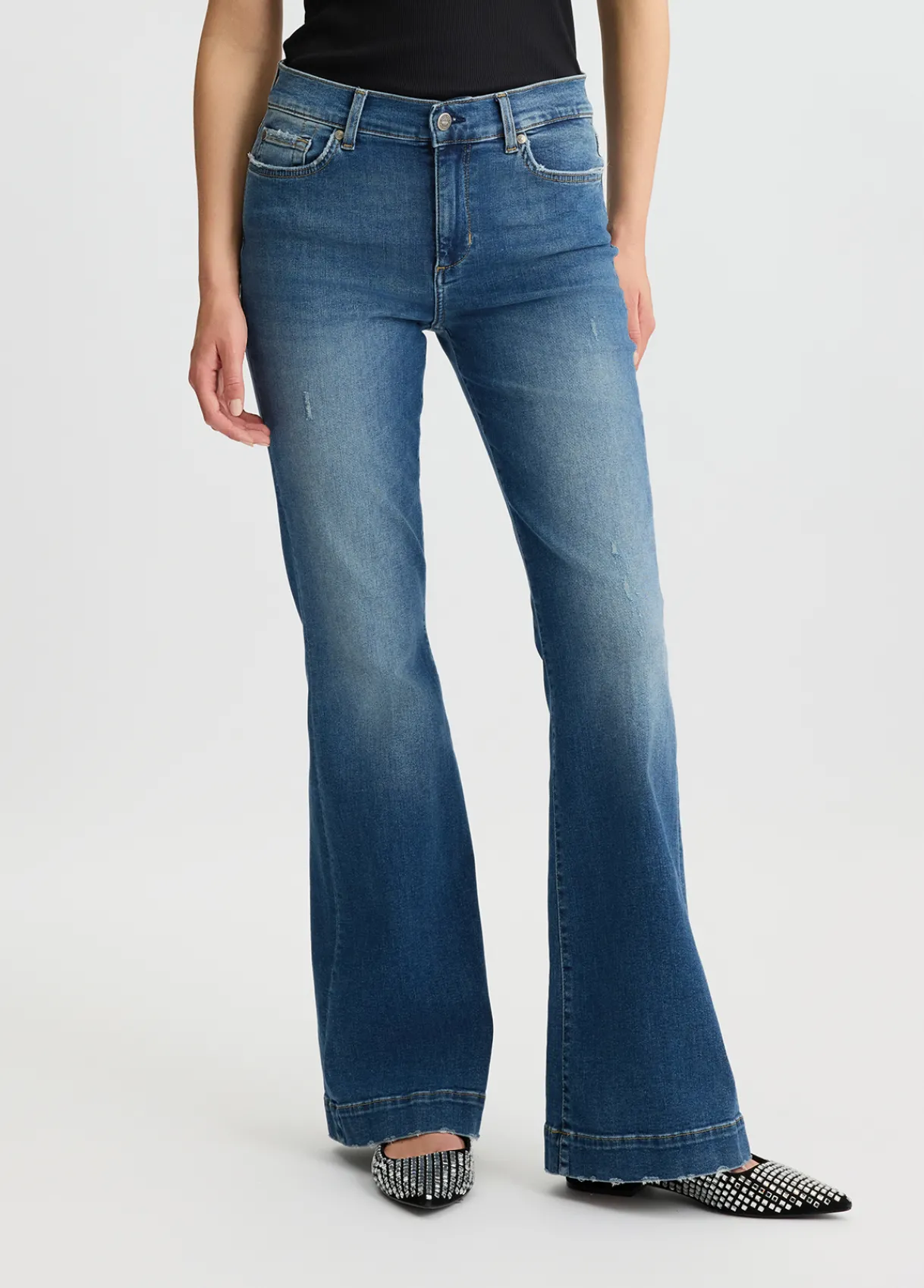 Liu Jo Jean évasé à taille haute|Femme Jeans Bootcut