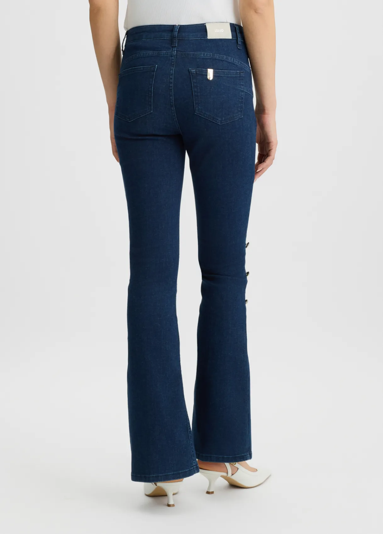 Liu Jo Jean évasé avec boutons|Femme Jeans Bootcut