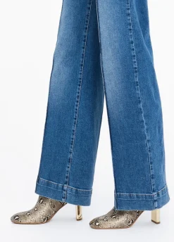 Liu Jo Jean évasé avec breloque bijou|Femme Jeans Patte D'Eph