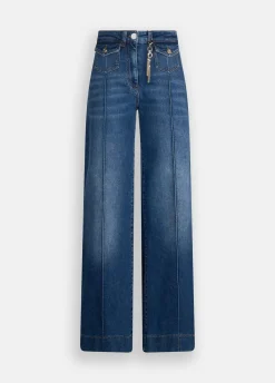 Liu Jo Jean évasé avec breloque bijou|Femme Jeans Patte D'Eph