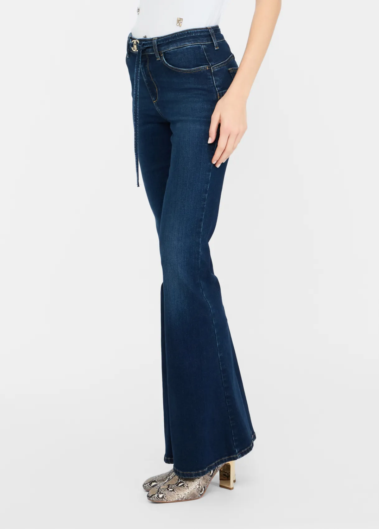 Liu Jo Jean évasé avec ceinture|Femme Jeans Bootcut