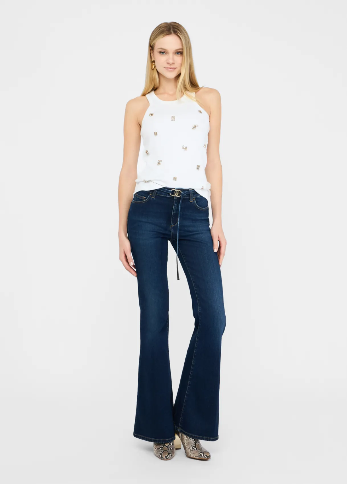 Liu Jo Jean évasé avec ceinture|Femme Jeans Bootcut