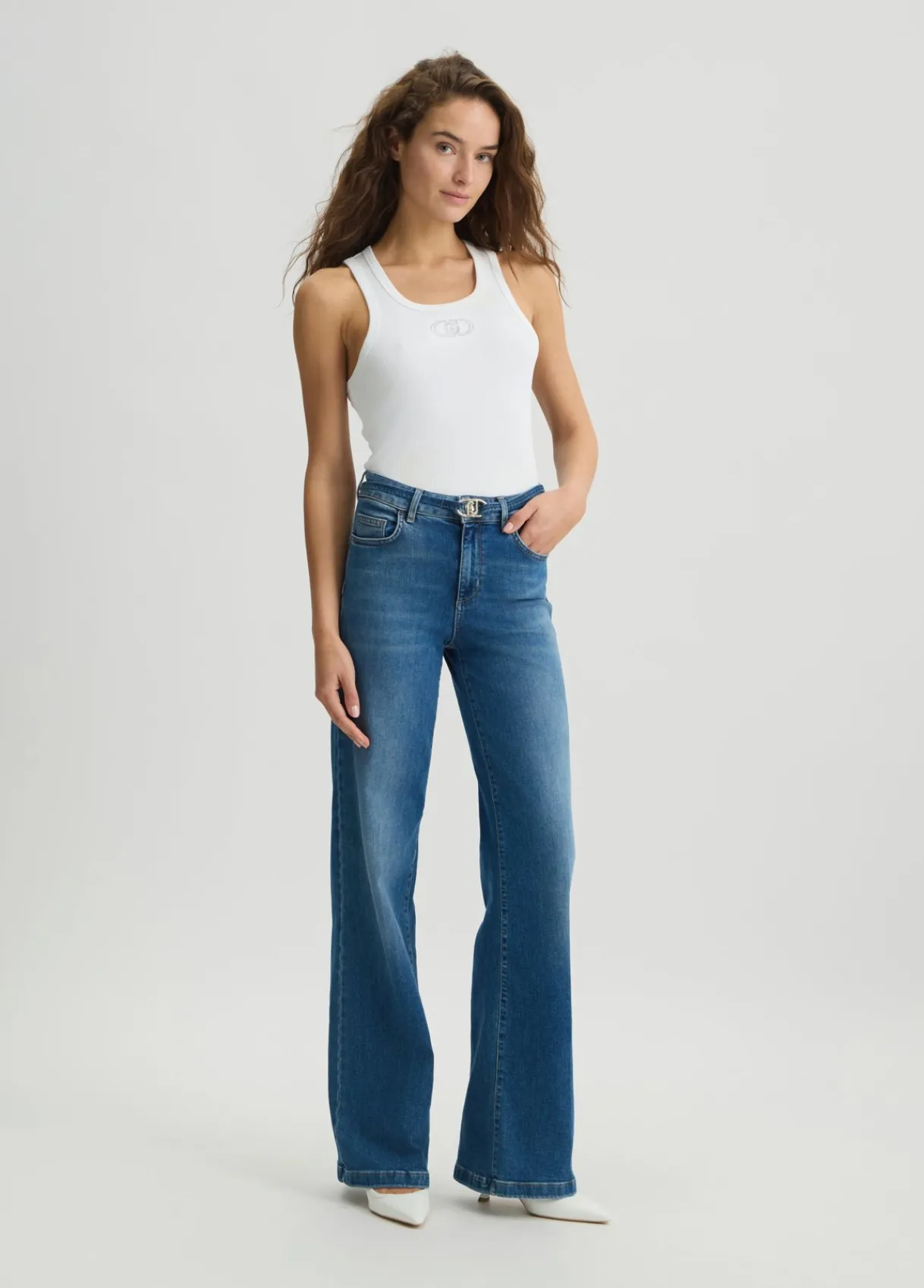 Liu Jo Jean évasé avec ceinture|Femme Jeans Patte D'Eph