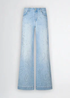 Liu Jo Jean évasé avec clous|Femme Jeans Patte D'Eph