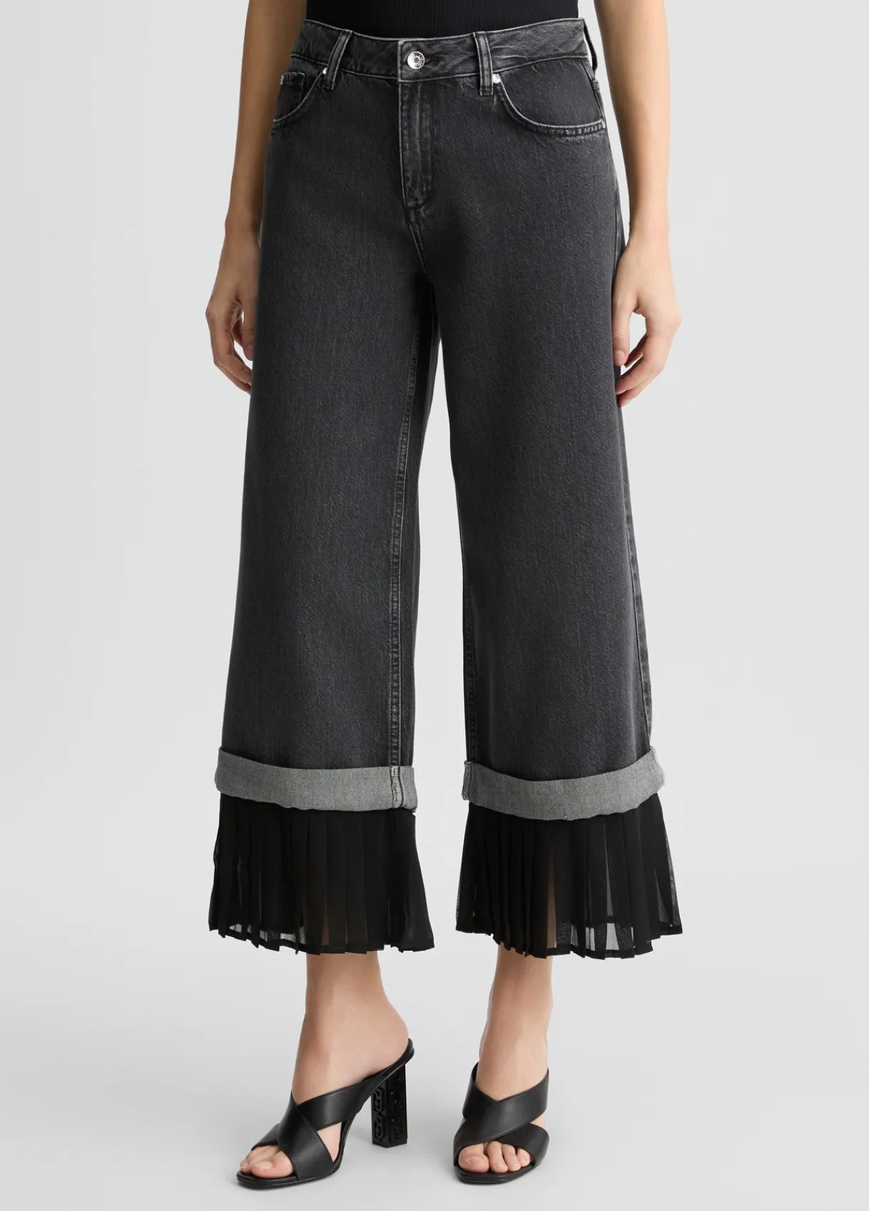 Liu Jo Jean évasé avec ourlet plissé|Femme Jeans Droit