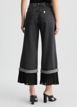 Liu Jo Jean évasé avec ourlet plissé|Femme Jeans Droit