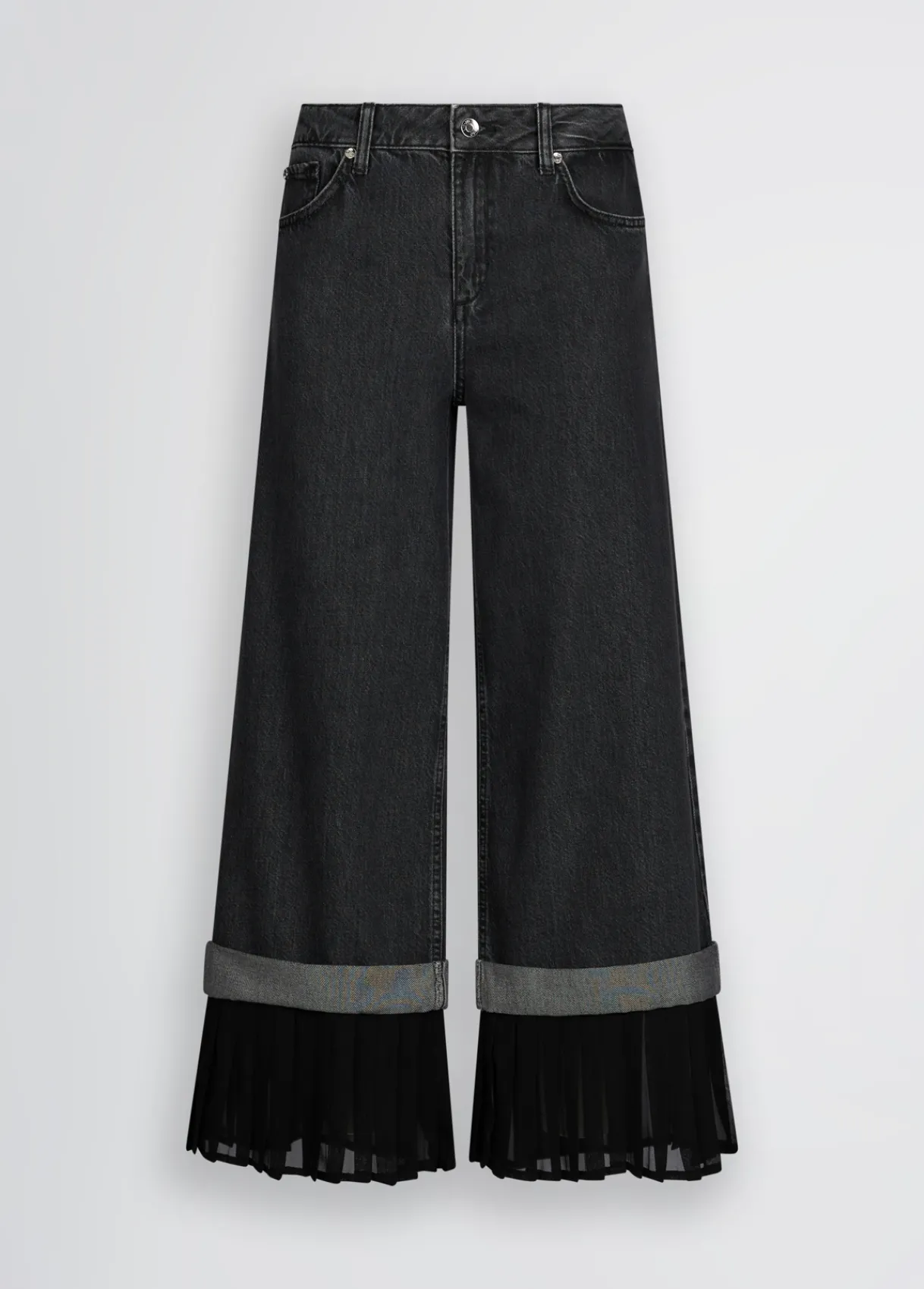 Liu Jo Jean évasé avec ourlet plissé|Femme Jeans Droit