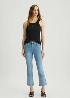 Liu Jo Jean évasé avec strass|Femme Jeans Skinny