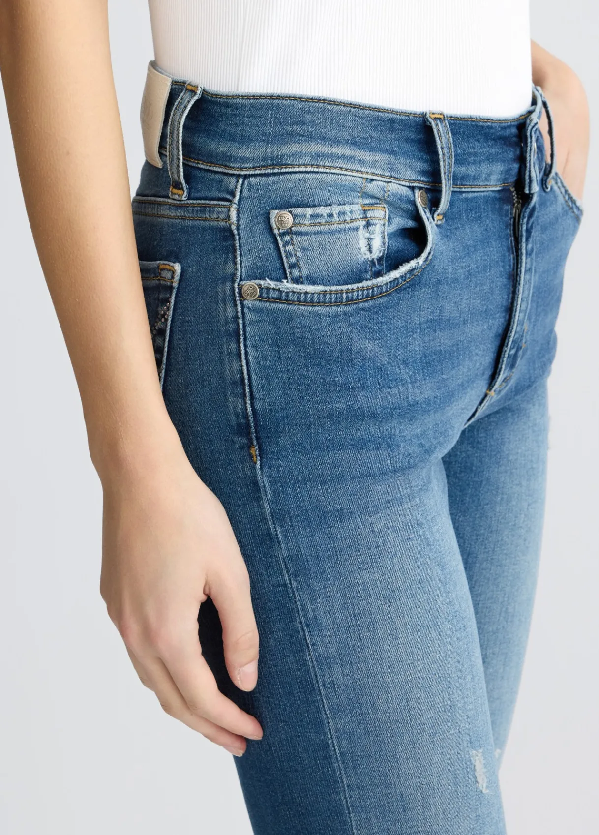Liu Jo Jean évasé avec strass|Femme Jeans Droit
