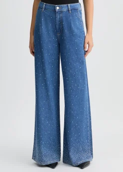 Liu Jo Jean évasé avec strass|Femme Jeans Patte D'Eph