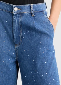 Liu Jo Jean évasé avec strass|Femme Jeans Patte D'Eph