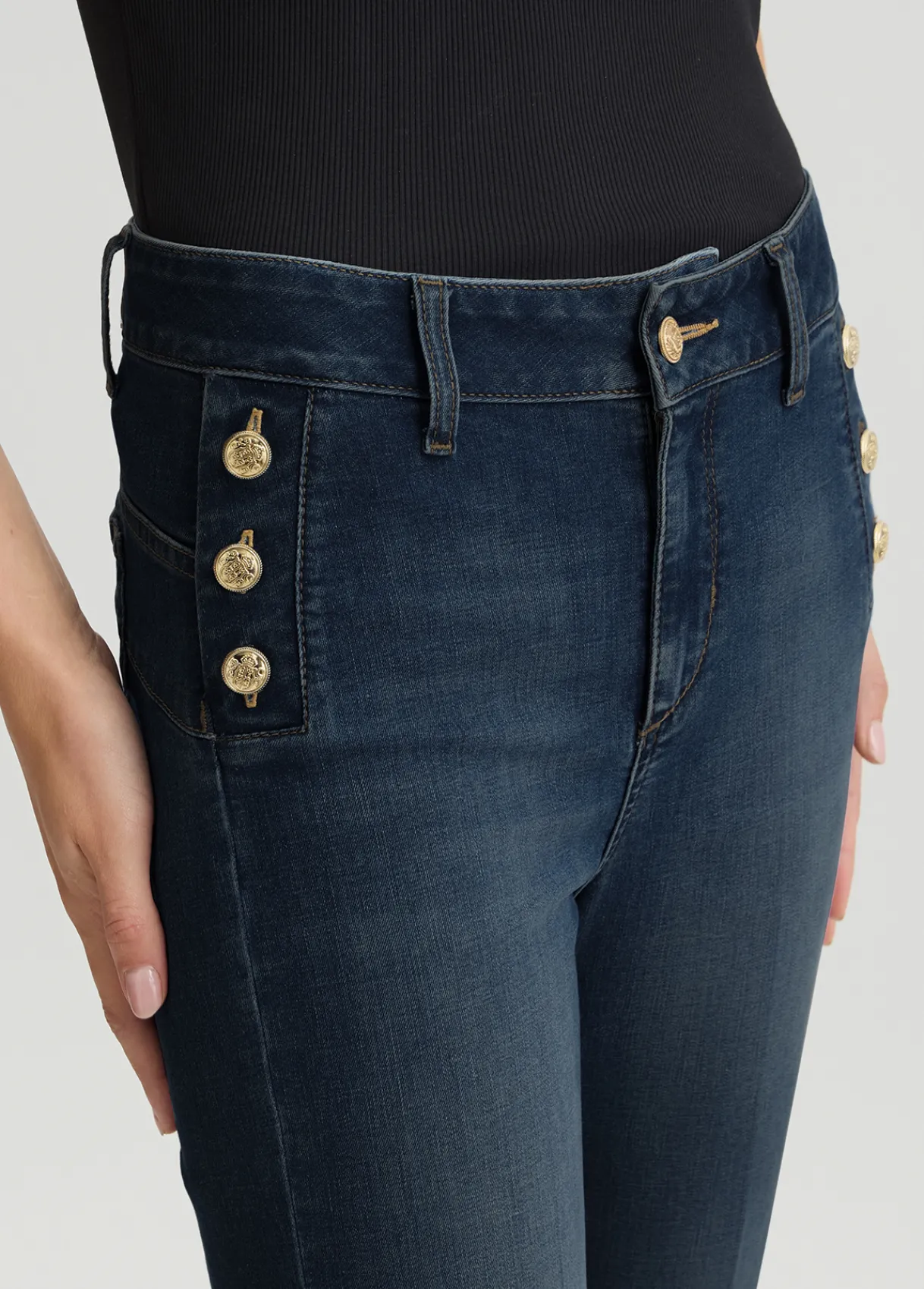 Liu Jo Jean évasé bottom up|Femme Jeans Patte D'Eph