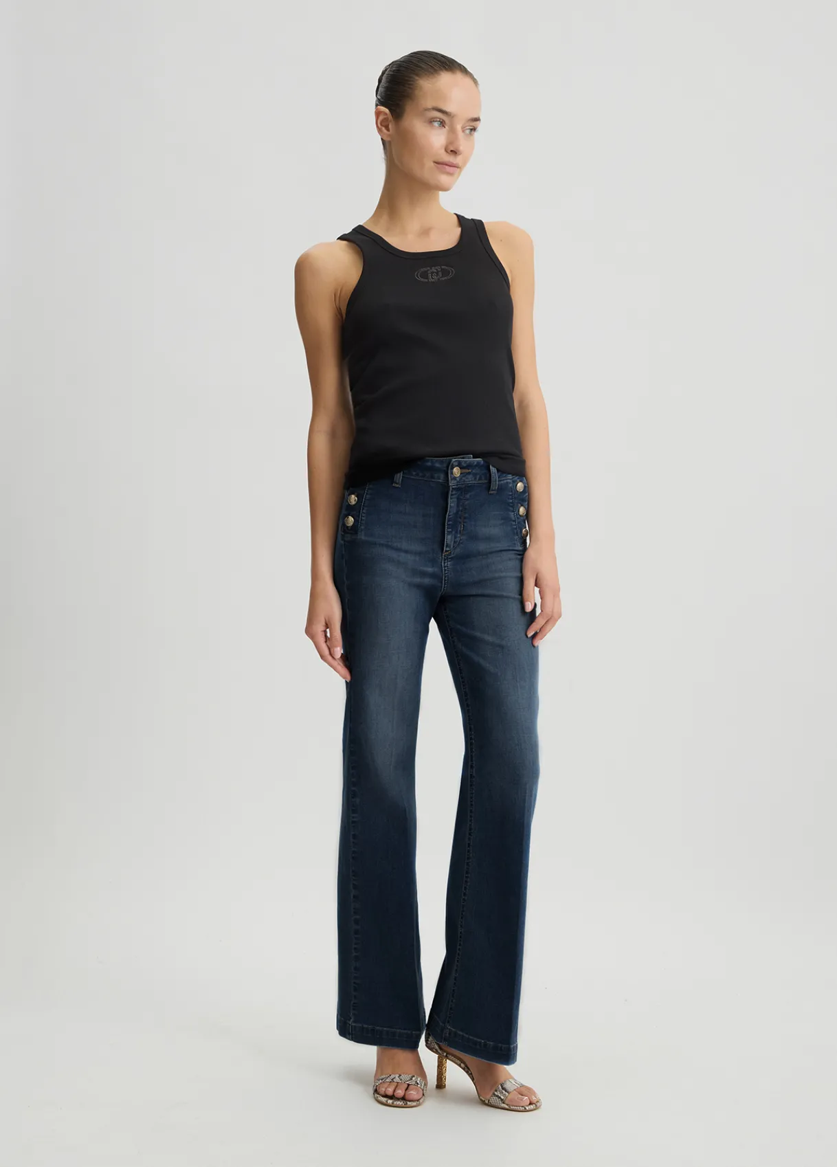 Liu Jo Jean évasé bottom up|Femme Jeans Patte D'Eph