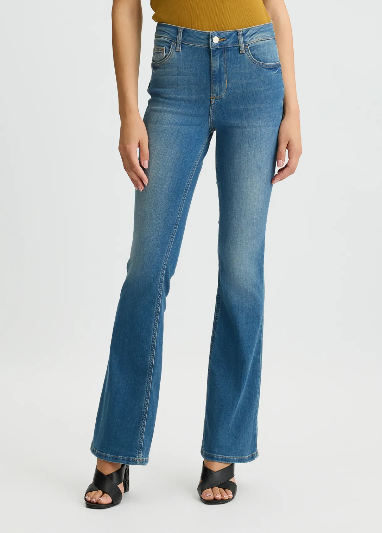 Liu Jo Jean évasé bottom up|Femme Jeans Patte D'Eph
