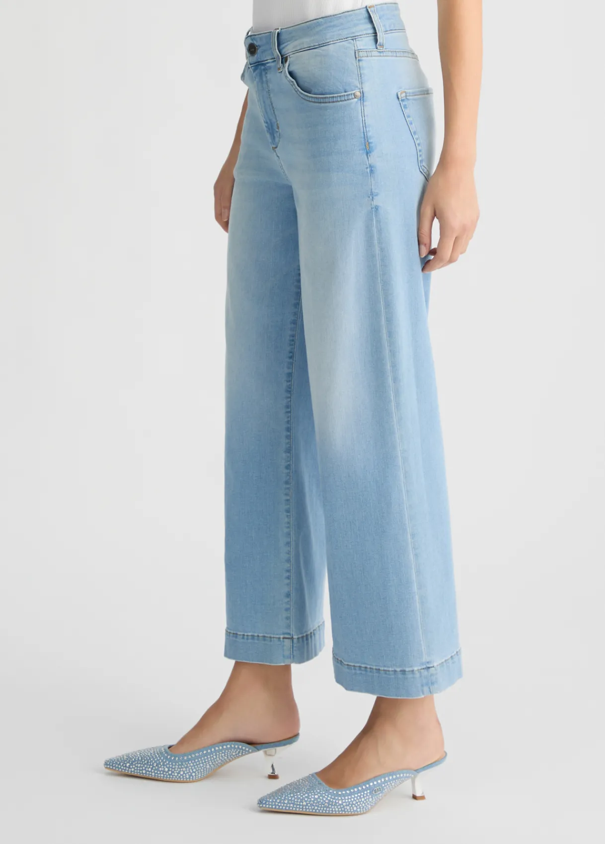 Liu Jo Jean évasé court|Femme Jeans Patte D'Eph