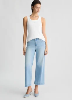 Liu Jo Jean évasé court|Femme Jeans Patte D'Eph