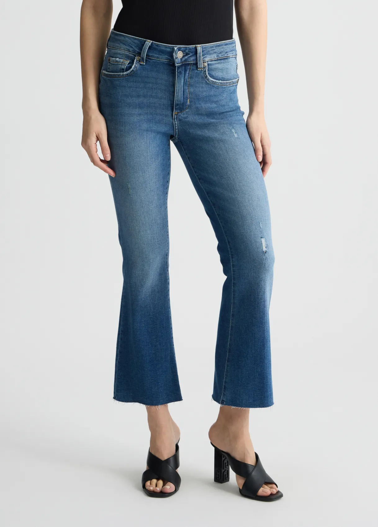 Liu Jo Jean évasé court|Femme Jeans Slim