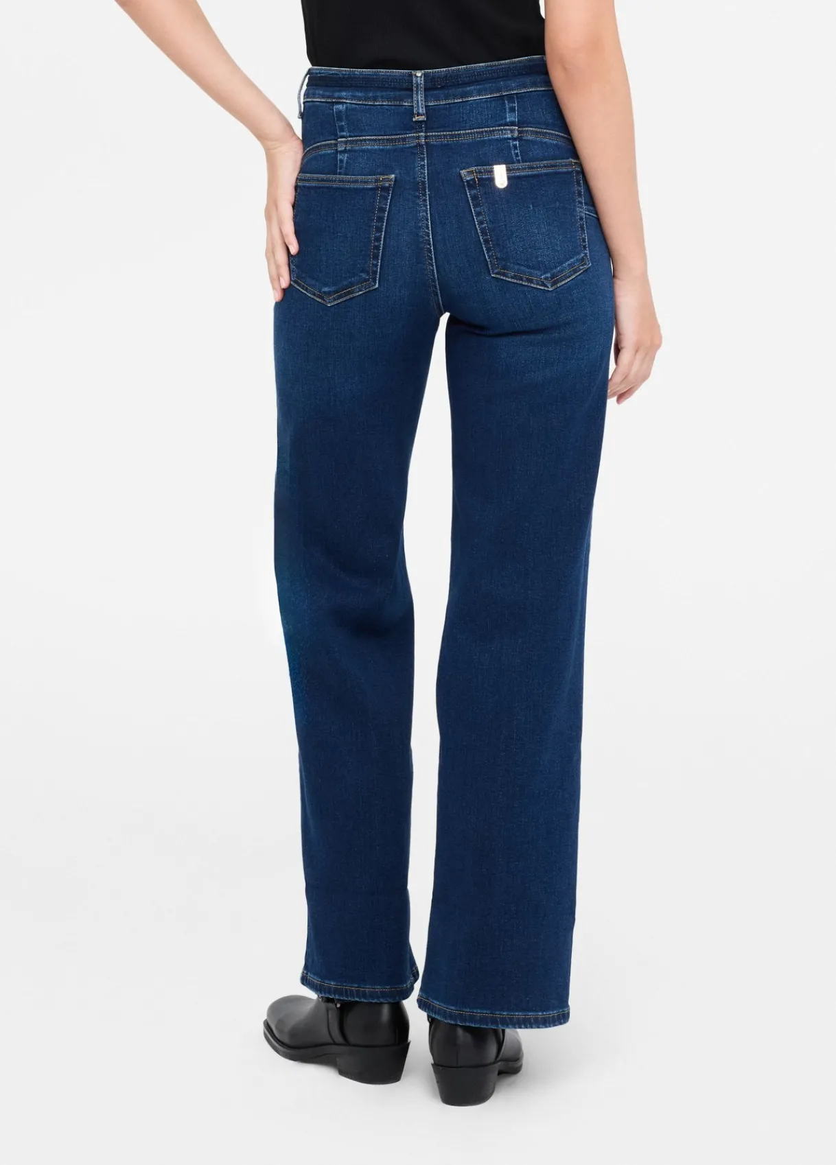 Liu Jo Jean évasé cropped avec ceinture|Femme Jeans Droit