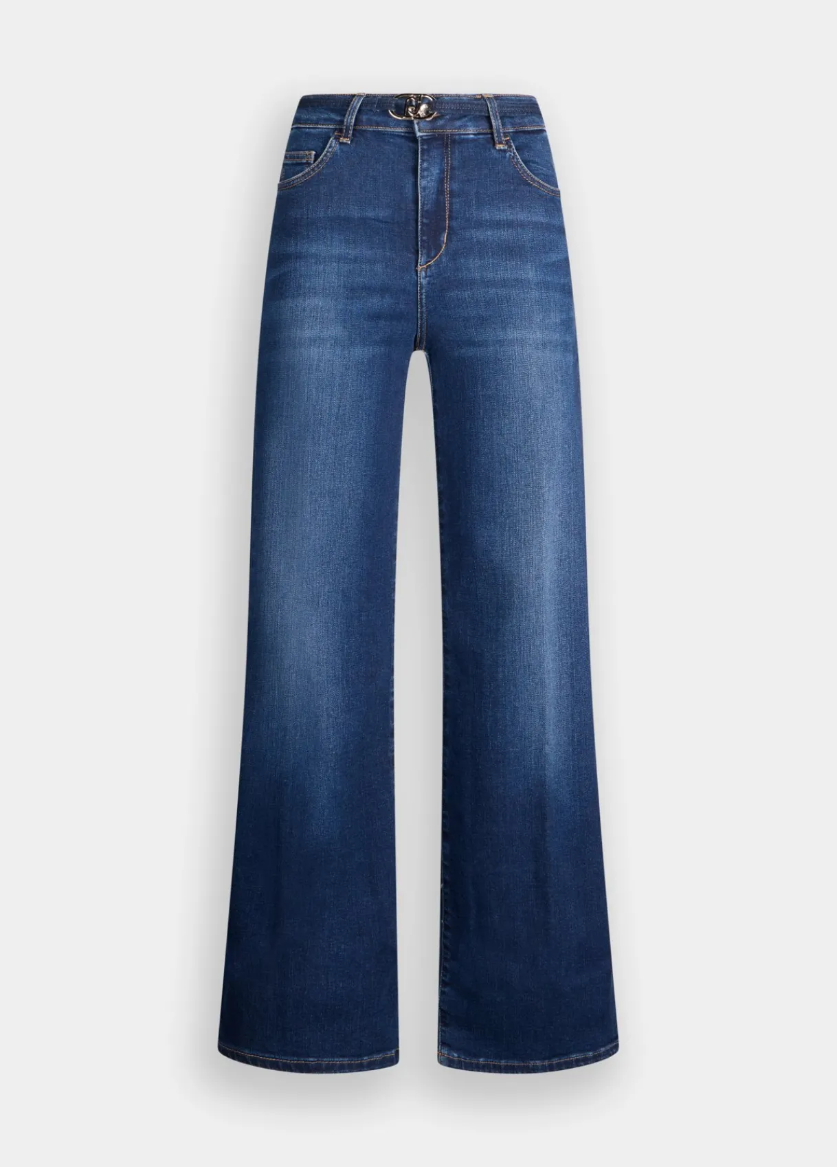 Liu Jo Jean évasé cropped avec ceinture|Femme Jeans Droit