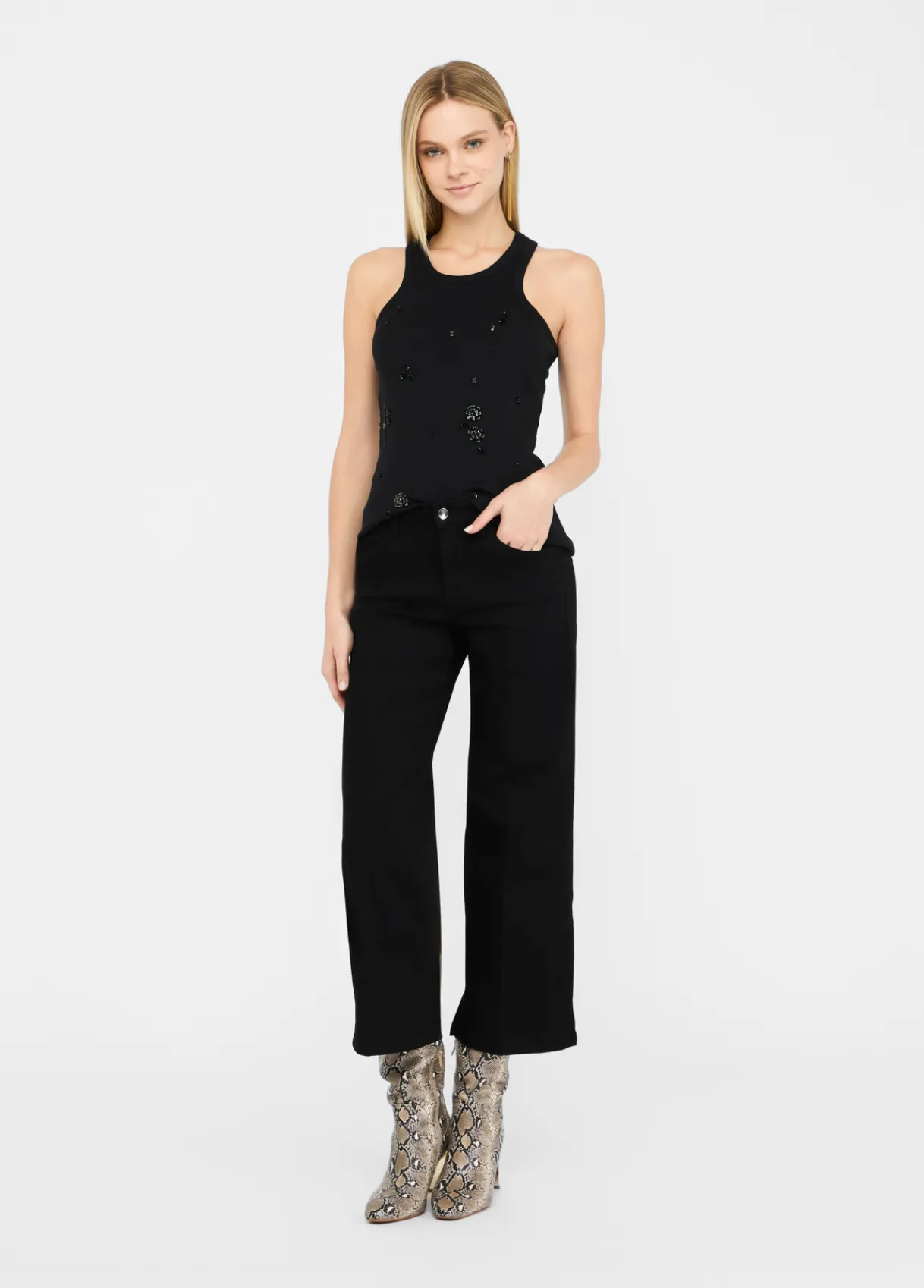 Liu Jo Jean évasé cropped Better|Femme Jeans Skinny