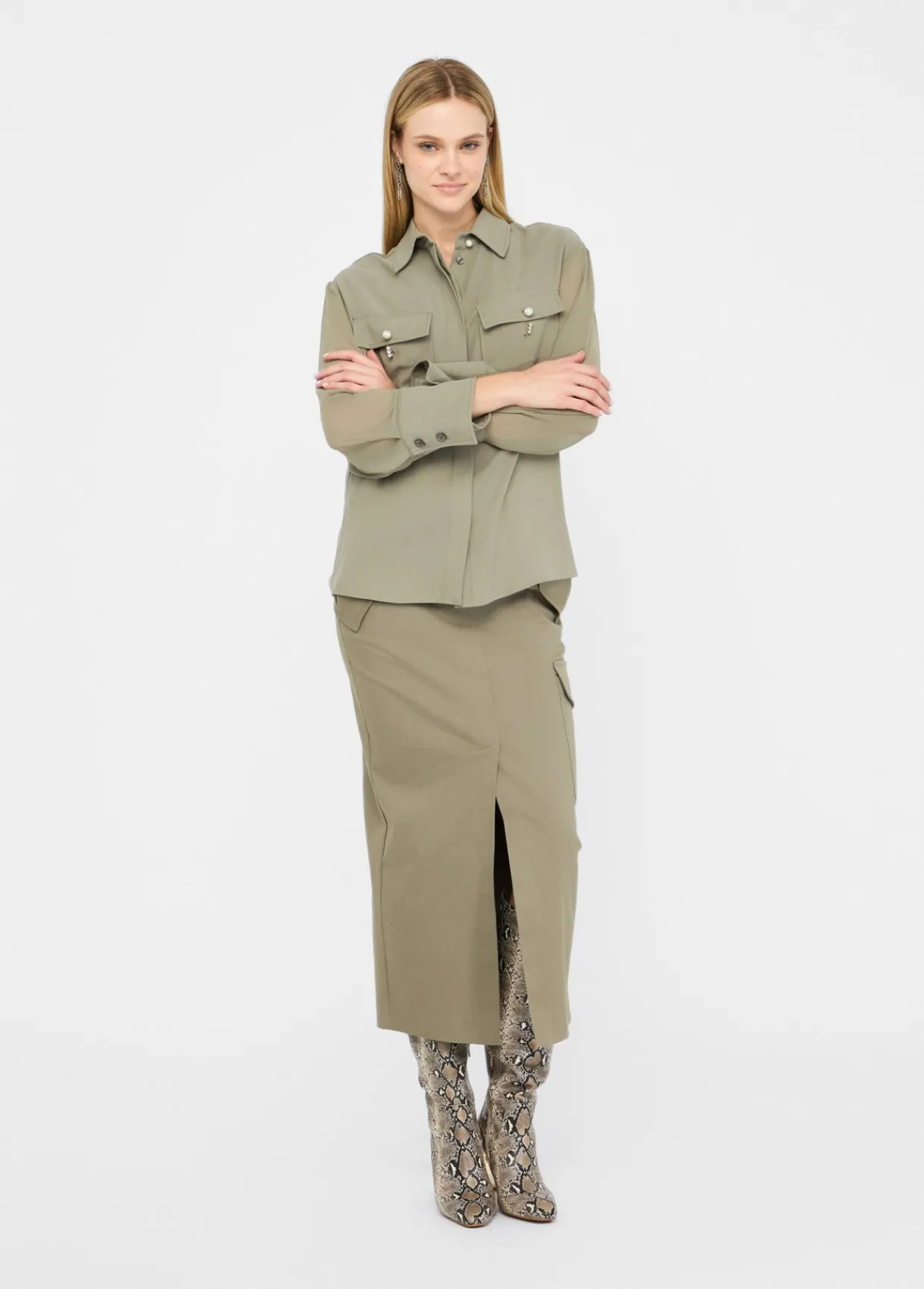 Liu Jo Jupe cargo en coton|Femme Jupes