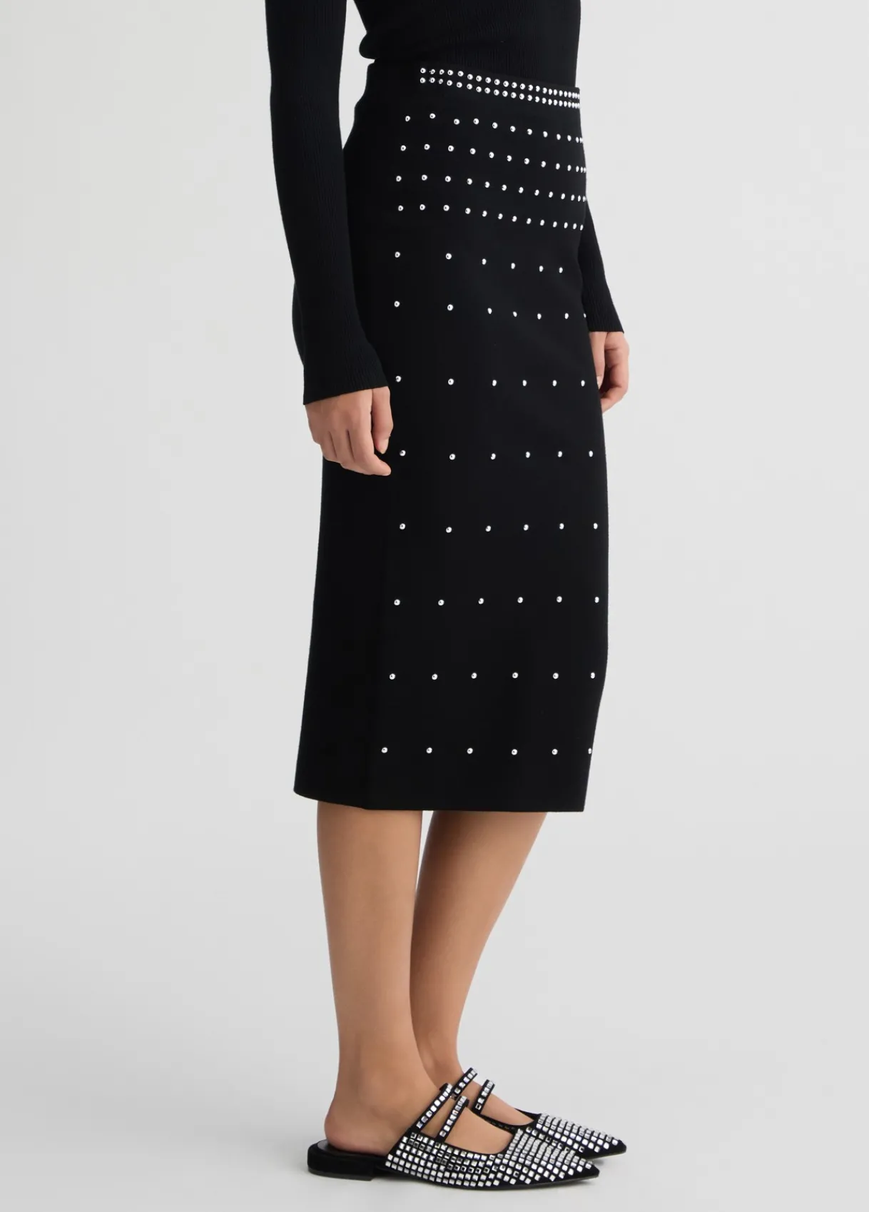 Liu Jo Jupe en maille avec clous|Femme Jupes