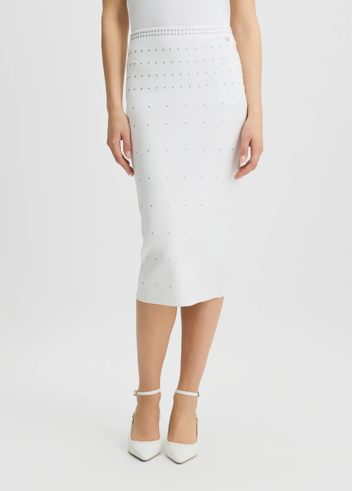 Liu Jo Jupe en maille avec clous|Femme Jupes